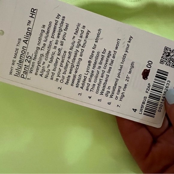 Lululemon align leggings neon yellow - Picture 2 of 2
